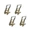 Tie 4 Safe 2" Long Handle Ratchet Buckle for Tow Truck Tow Dolly Trailer Powersports, 4PK RB01CK-52-4 - alternate 1